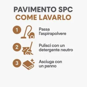 pavimento spc come lavarlo