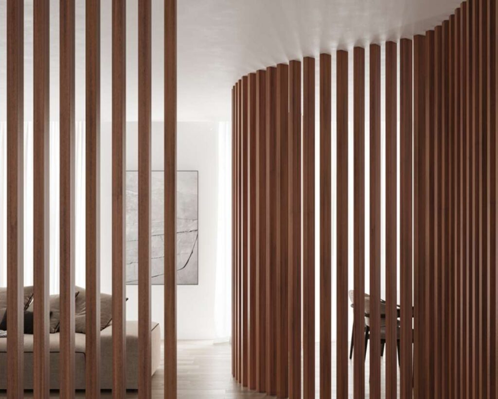 doghe 2 slat form divisorio in legno